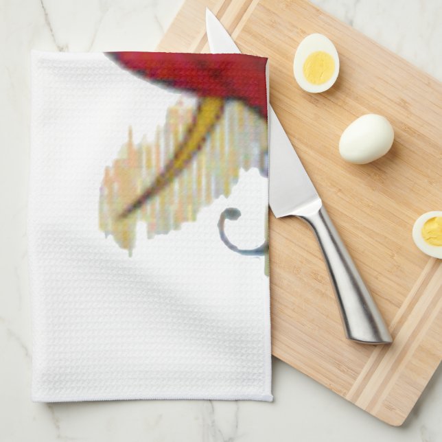 Kosmischer Blick: Elf auf dem Mond Handtuch (Viertel Falte)