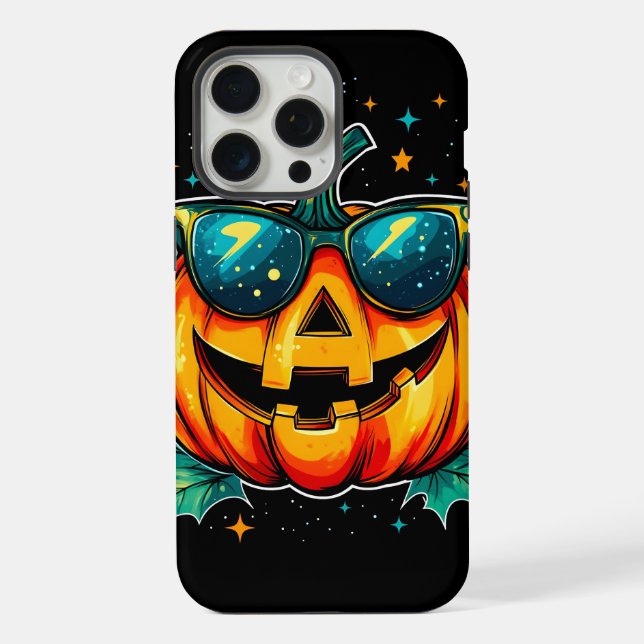 Kosmischer Cooler Jack-O-Space iPhone 15 Pro Max Hülle (Rückseite)