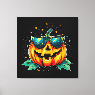 Kosmischer Cooler Jack-O-Space Leinwanddruck
