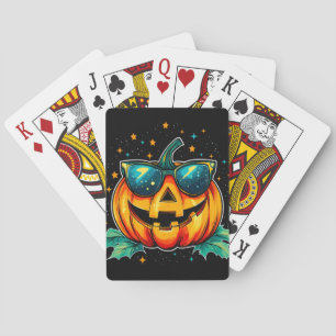Kosmischer Cooler Jack-O-Space Spielkarten