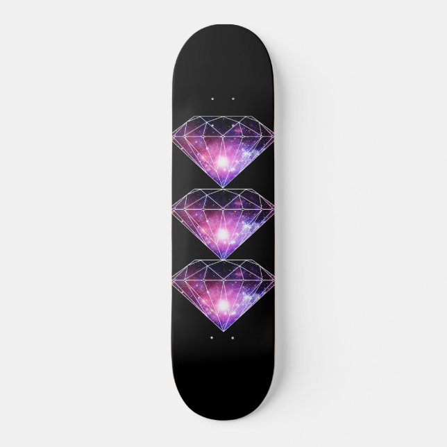 Kosmischer Diamant Skateboard (Vorderseite)