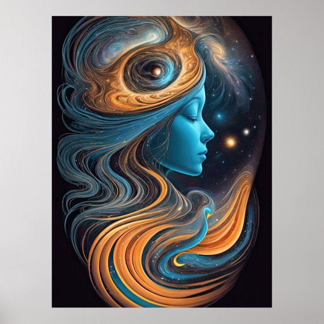Kosmischer Dreamer Poster (Vorne)