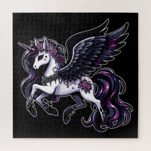 Kosmischer Einhorn-Glitzer dunkler Pegasus