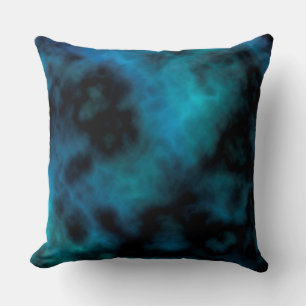 Kosmischer Falscher Blauer Globus Kissen
