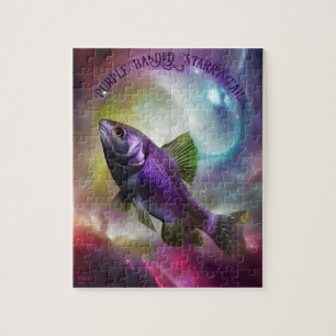 Kosmischer Fliegender Fisch AI Fantasy Digital Art