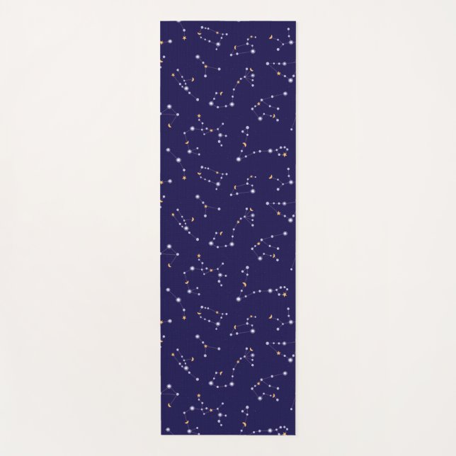 Kosmischer Fluss Mitternachtsblau Yogamatte (Vorderseite)