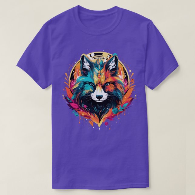 Kosmischer Fuchs T-Shirt (Design vorne)