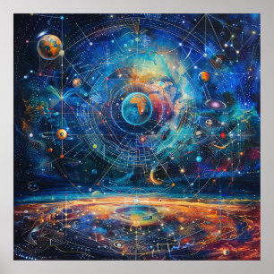 Kosmischer Galaxie Poster