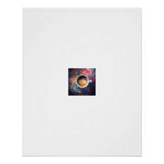 Kosmischer Galaxien-Latte-Wirbelposter Poster