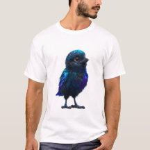 Kosmischer Galaxy Blau Vogel Männer