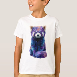 Kosmischer Galaxy Roter Panda Kinder T-Shirt