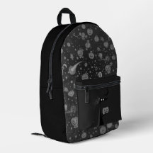 Kosmischer Halloween-Rucksack mit Pumpkins und Hex