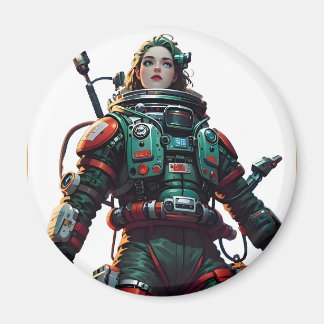 Kosmischer Held: Individuell gestaltbare, weltraum Magnet