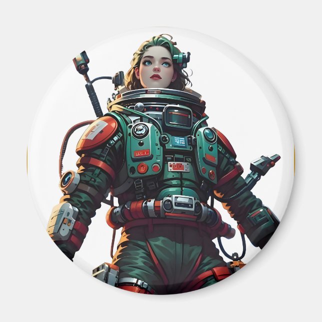 Kosmischer Held: Individuell gestaltbare, weltraum Magnet (Vorne)