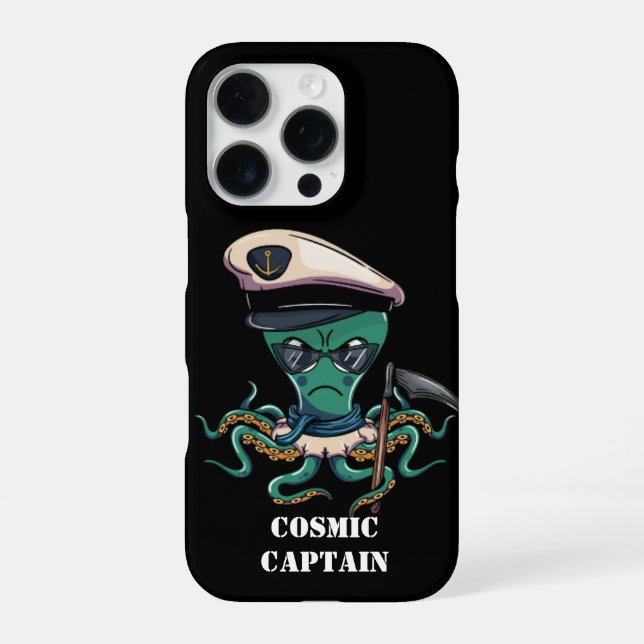 Kosmischer Kapitän  iPhone 16 Pro Hülle (Rückseite)