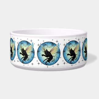 Kosmischer Katzenmond und Sterne Napf