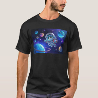 Kosmischer Kitesurf Explorer T-Shirt