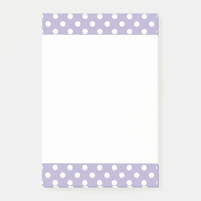 Kosmischer Lavendel/lila Polkapunkte Post-it Klebezettel (Vorderseite)