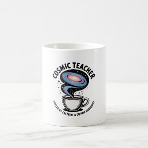 Kosmischer Lehrer Angetrieben von Koffein & Neug Kaffeetasse