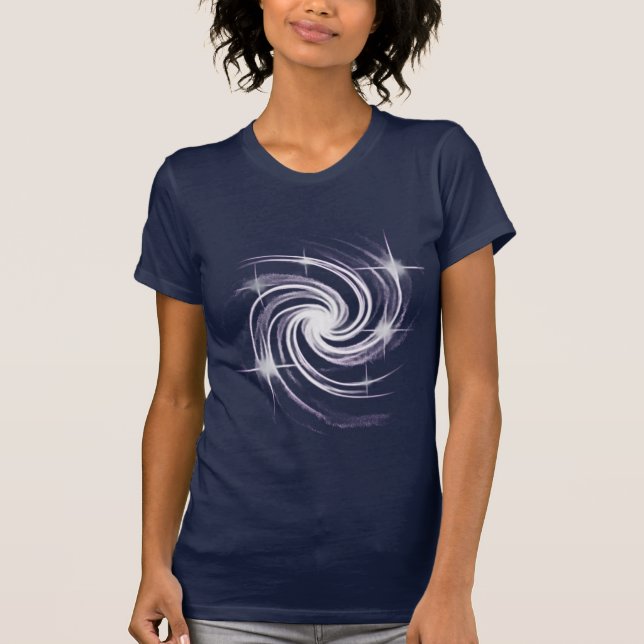 Kosmischer Lichtwirl T-Shirt (Vorderseite)