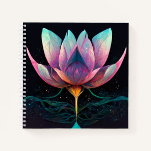Kosmischer Lotus Notizbuch