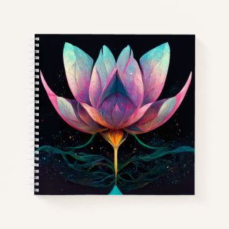 Kosmischer Lotus Notizbuch