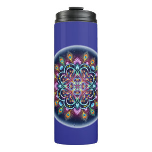 Kosmischer Mandala-Thermalbecher Thermosbecher