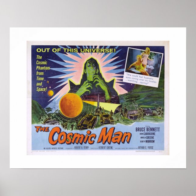 Kosmischer Mensch Poster (Vorne)