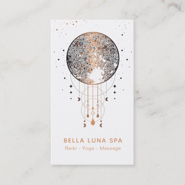 *~* Kosmischer Mondfisch Universum Shaman Visitenkarte (Vorderseite)