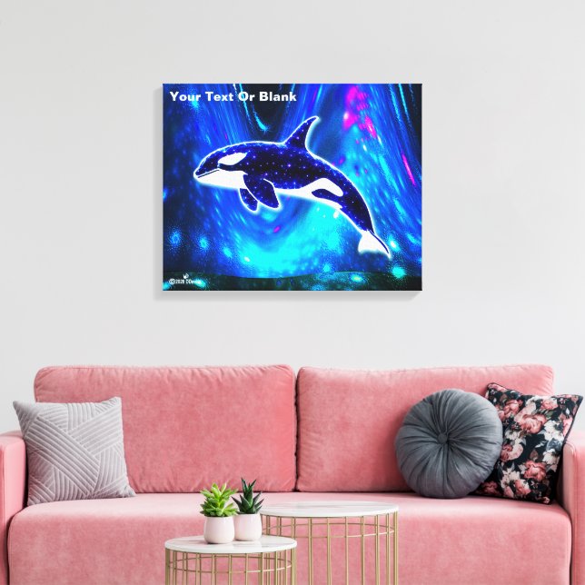 Kosmischer Orca Leinwanddruck (Insitu (Wohnzimmer))