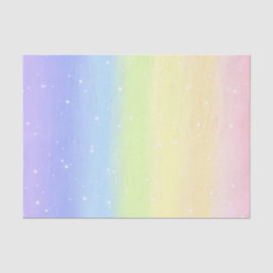 Kosmischer Pastellregenbogen Seidenpapier