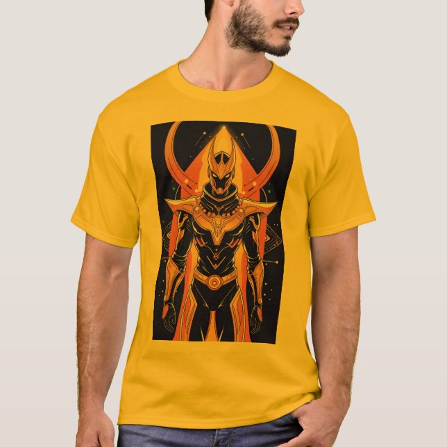 Kosmischer Power Glyphen Graphic Top (Vorderseite)