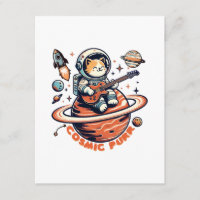 Kosmischer Purr - Astro-Gitarrist Katze