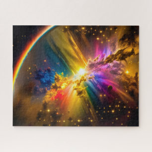 Kosmischer Regenbogen über den Indigonebel Ereigni