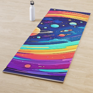 Kosmischer Regenbogenstrudel Yogamatte
