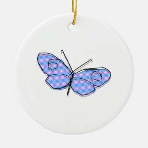 Kosmischer Schmetterling Keramikornament