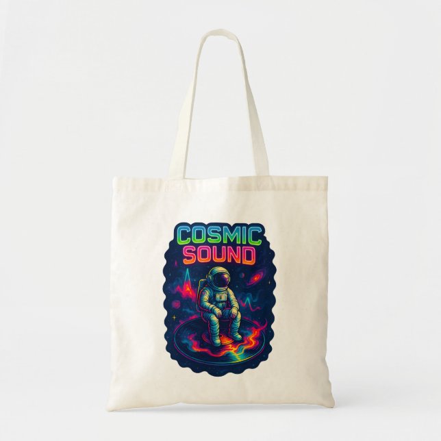 Kosmischer Sound Tragetasche (Vorne)