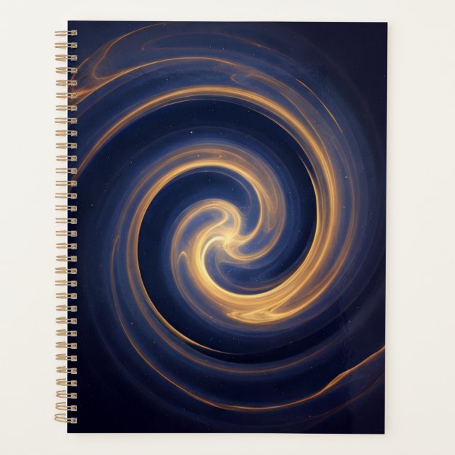Kosmischer Strudel aus goldenem Licht Planer (Vorderseite)