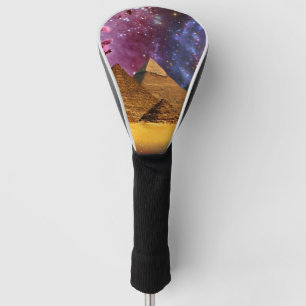 kosmischer Sturm über dem Untergrund Golf Headcover