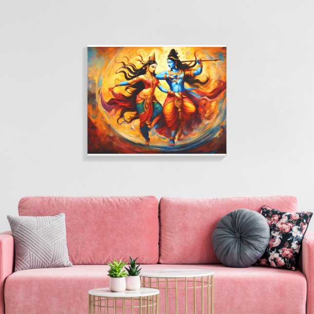 kosmischer Tanz Leinwanddruck (Insitu (Wohnzimmer))