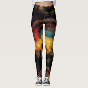 Kosmischer Traum in Primärfarben Leggings