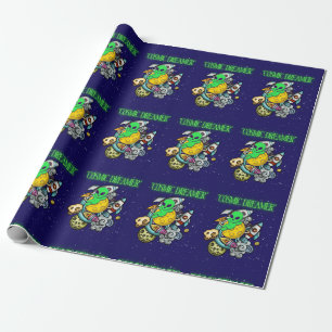 kosmischer Träumer Geschenkpapier