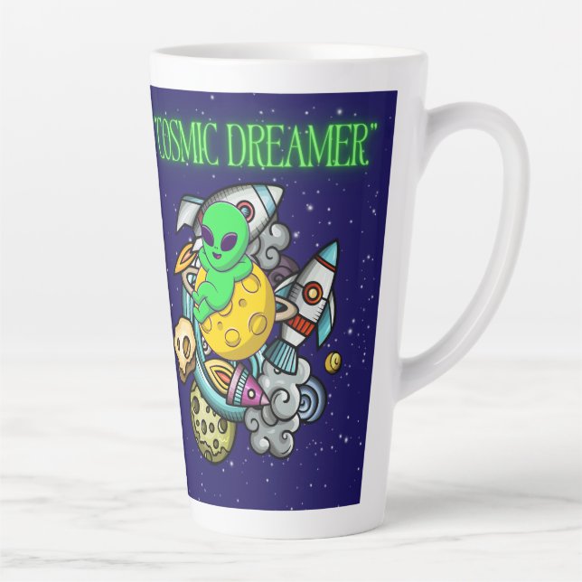 kosmischer Träumer Milchtasse (Rechts)