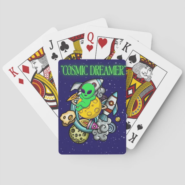 kosmischer Träumer Spielkarten (Rückseite)