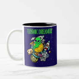 kosmischer Träumer Zweifarbige Tasse