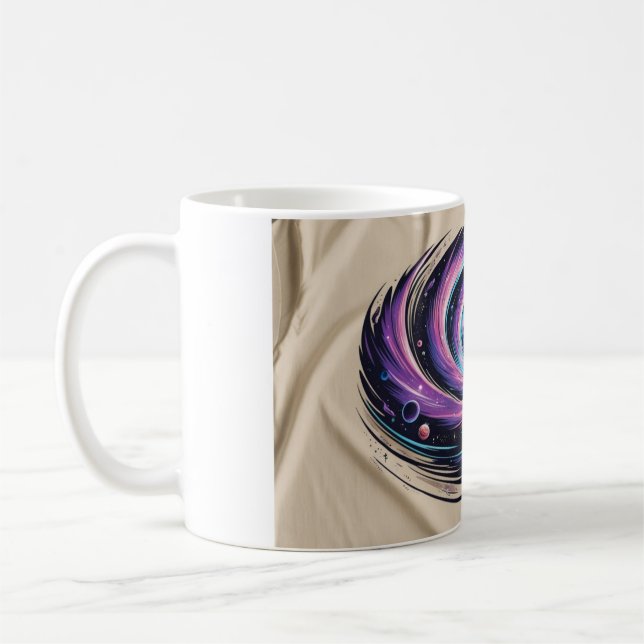 Kosmischer Vortex: Gravity's Embrace Kaffeetasse (Links)