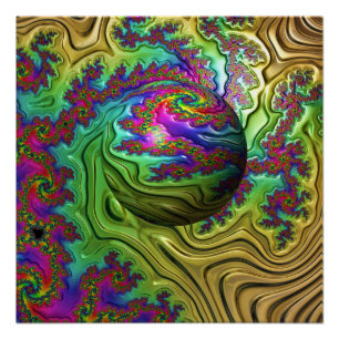 Kosmischer Wolkensturm Poster
