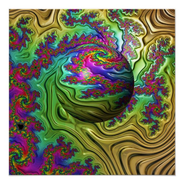 Kosmischer Wolkensturm Poster (Vorderseite)
