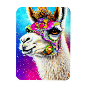 Kosmisches Alpaca Magnet