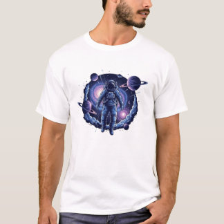 Kosmisches Astronauten-T-Shirt | Surrealistische G T-Shirt